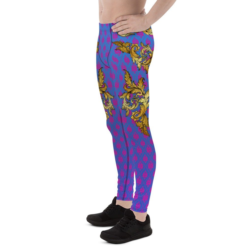 Download Baroque Purple Men's Leggings ⋆ KraziLegs