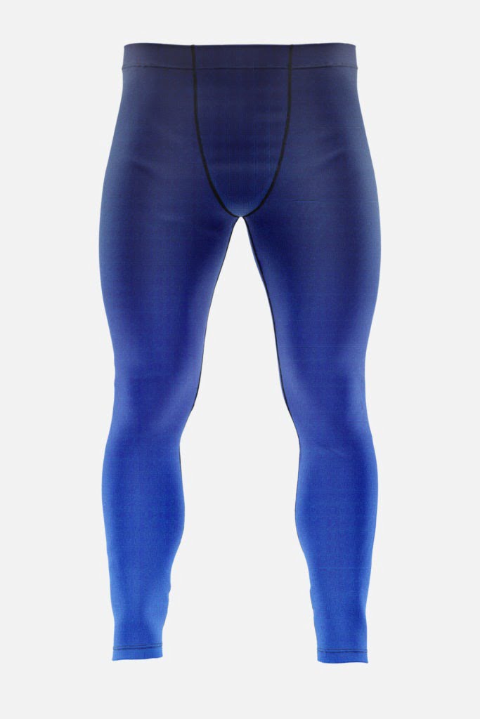 Men's Royal Blue Leggings with Roman pattern ⋆ KraziLegs